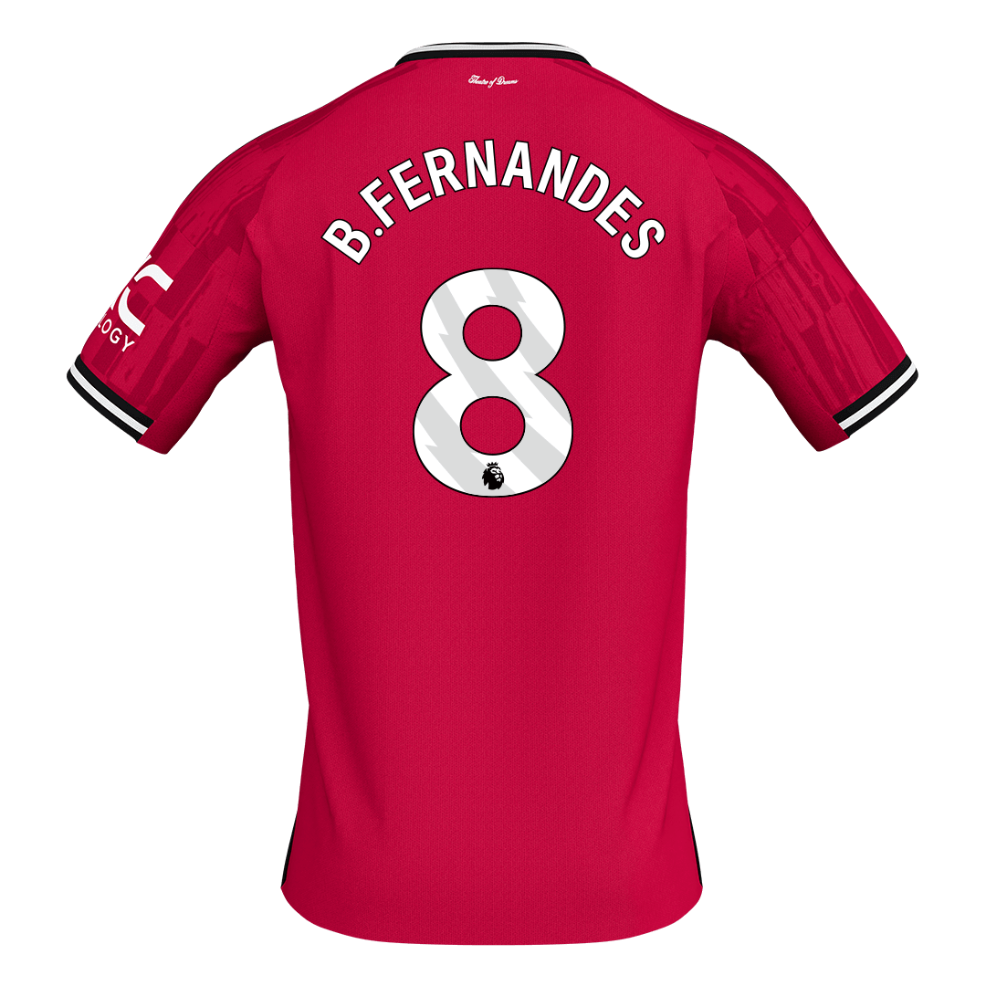 Manchester United kotipelipaita 2025/26 – B. Fernandes #8 – lisänäkymä 9