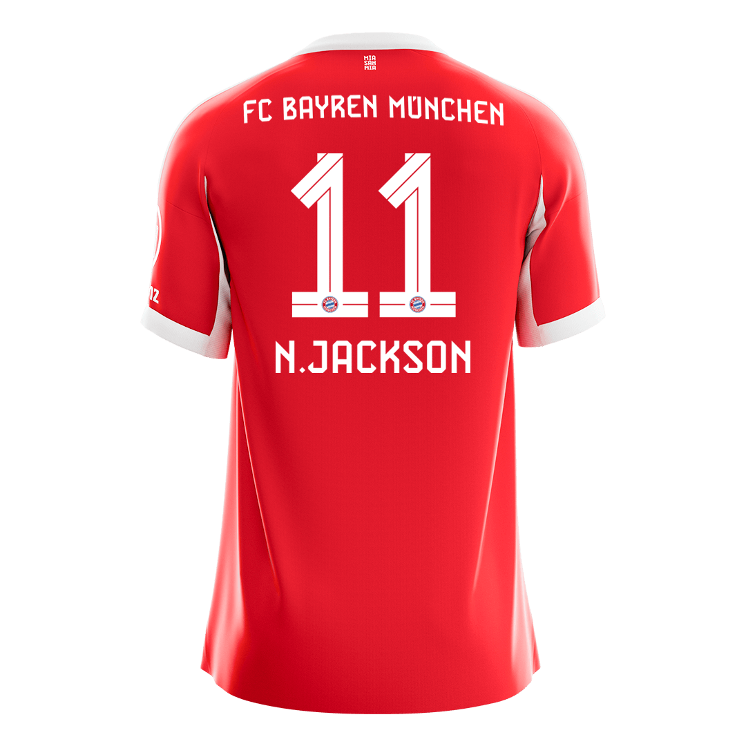 Bayern München kotipelipaita 2025/26 – N. Jackson #11 – lisänäkymä 10
