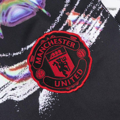 Manchester United ottelua edeltävä pelipaita 2025/26 – musta – lisänäkymä 5