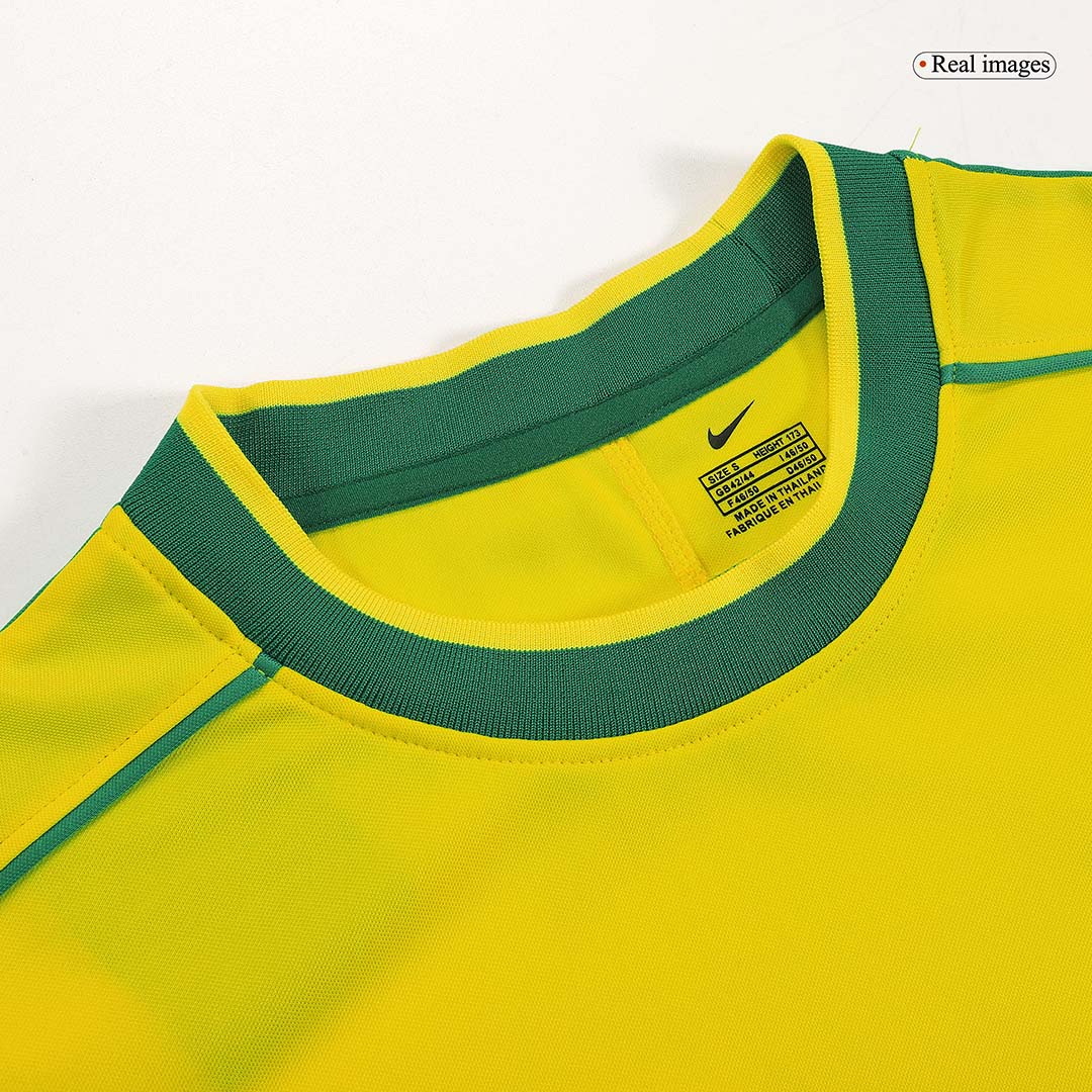 Brazil World Cup 1998 Koti Retro-pelipaita Miesten RONALDO #9