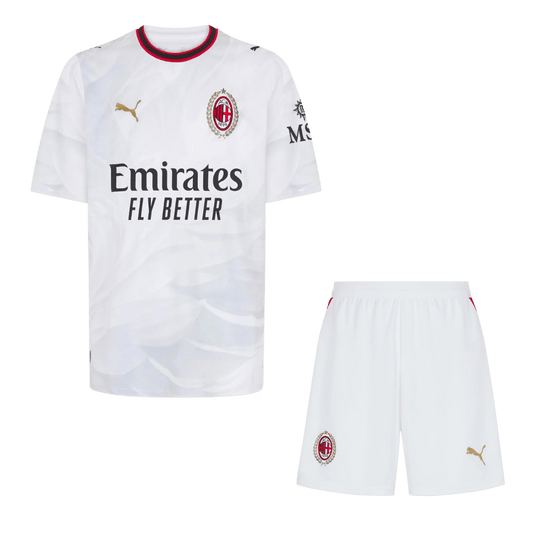 AC Milan vierasjalkapallosetti 2026/27 – pelipaita ja shortsit edestä