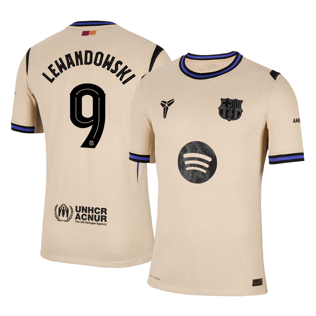 Barcelona 2025/26 UCL Vieras Pelipaita (Player Version) Miesten LEWANDOWSKI #9