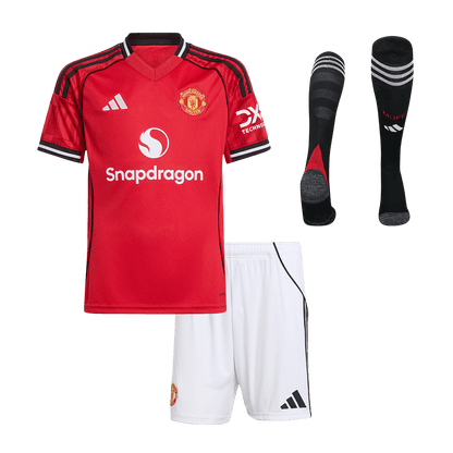 Manchester United 2025/26 Koti Lasten täydellinen peliasu