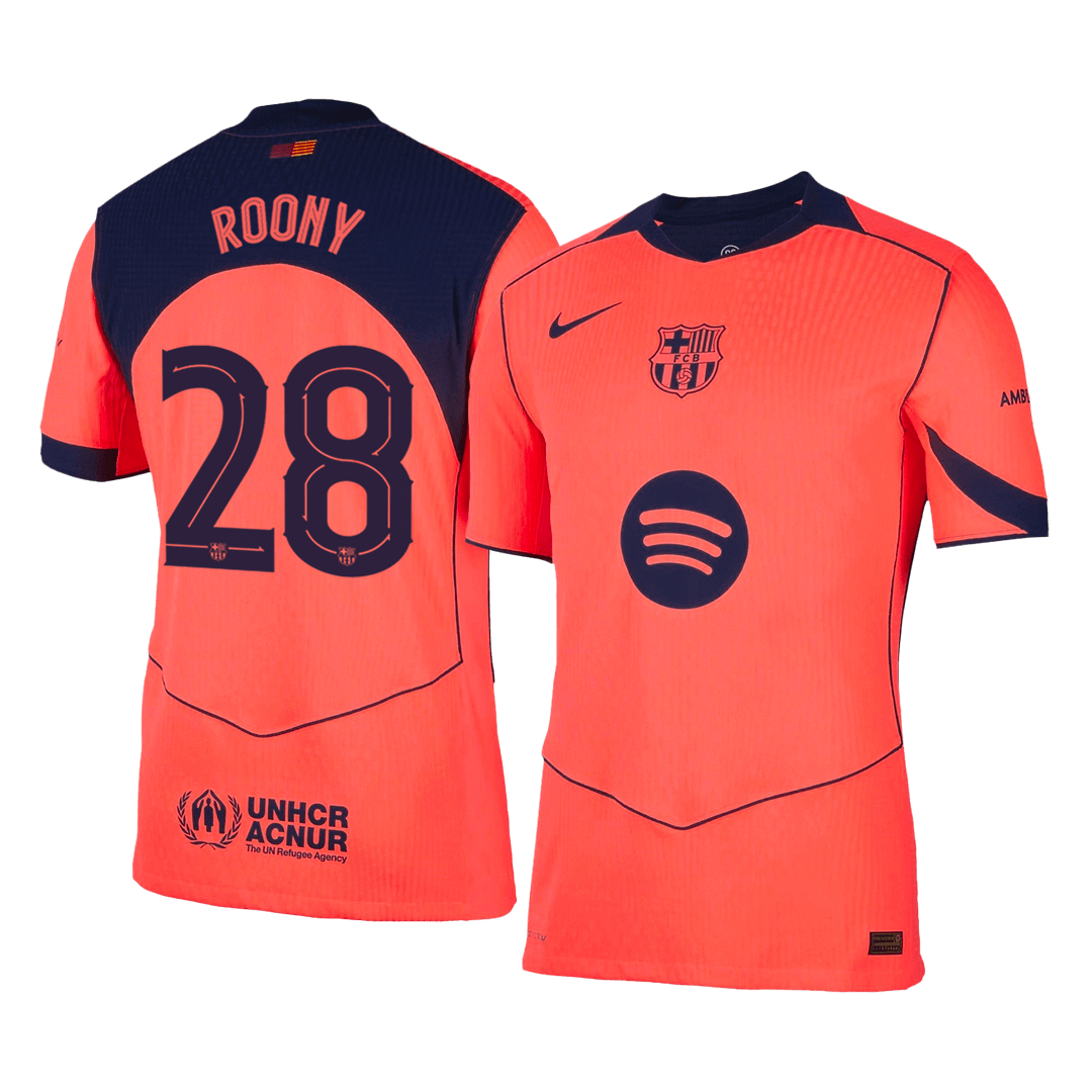 Barcelona 2025/26 Kolmas Pelipaita (Player Version) Miesten ROONY #28