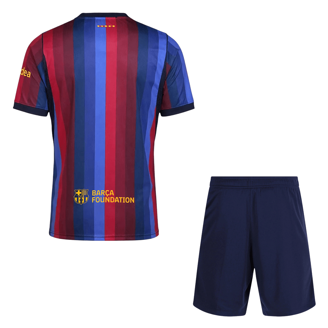 Barcelona kotijalkapallosetti 2026/27 – pelipaita ja shortsit takaa
