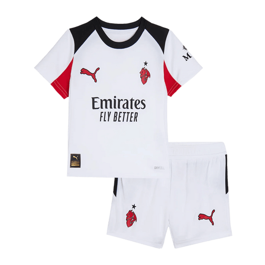 AC Milan 2025/26 Vieras Pelipaitasetti Lasten