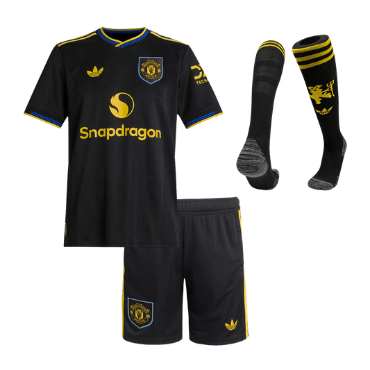 Manchester United 2025/26 Kolmas Lasten täydellinen peliasu