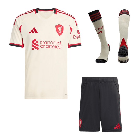 Liverpool 2025/26 Vieras Täydellinen peliasu Miesten