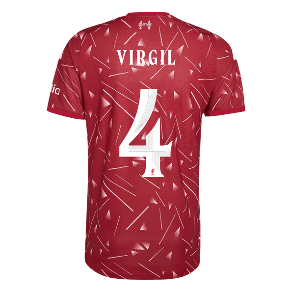 Liverpool kotipelipaita 2026/27 UCL – Virgil #4 (pelaajaversio) – lisänäkymä 3