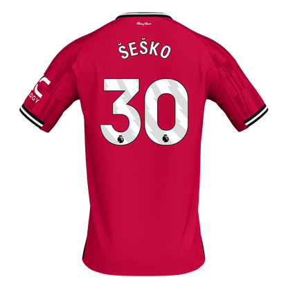 Manchester United 2025/26 Koti Pelipaita Miesten ŠEŠKO #30 [PREMIUM]