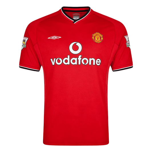 Manchester United 2000/02 Koti Retro-pelipaita Miesten