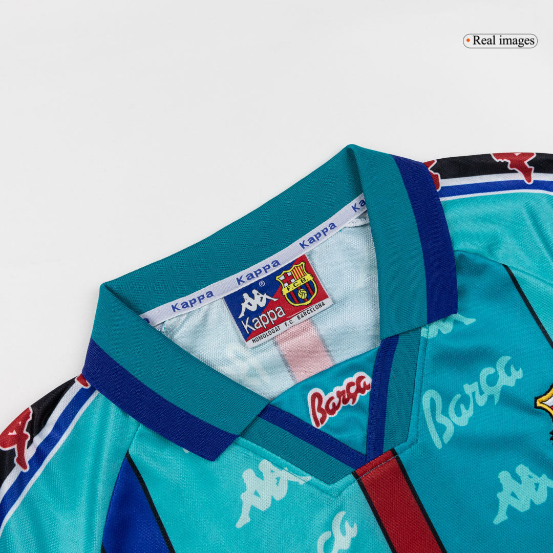 Barcelona 1996/97 Vieras Retro-pelipaita Miesten