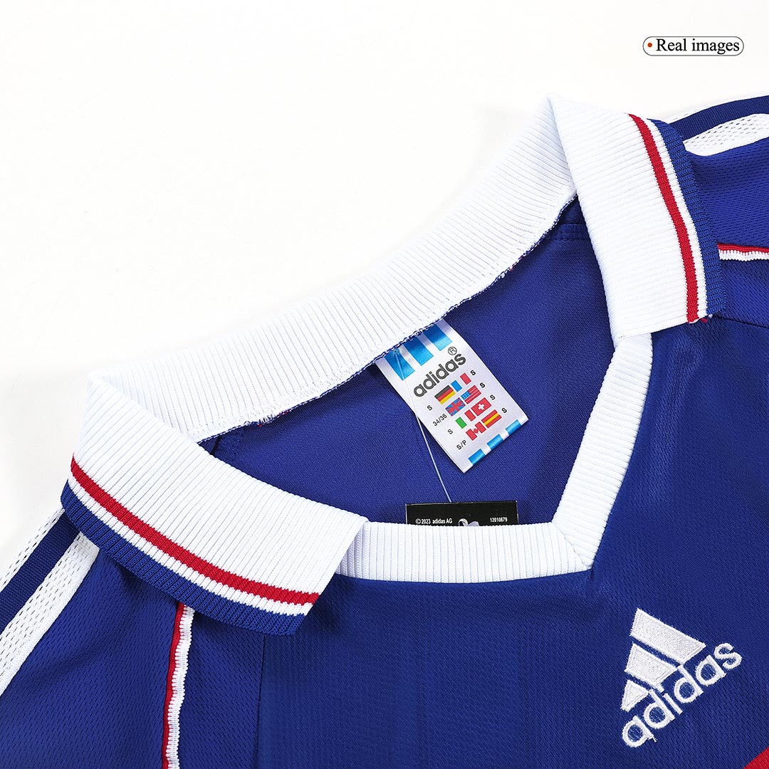 France World Cup 1998 Koti Retro-pelipaita Miesten