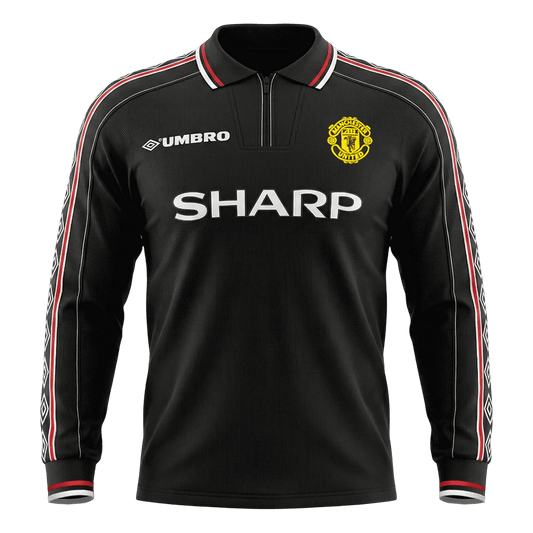 Manchester United 1998 Vieras Pitkähihainen Retro-pelipaita Miesten