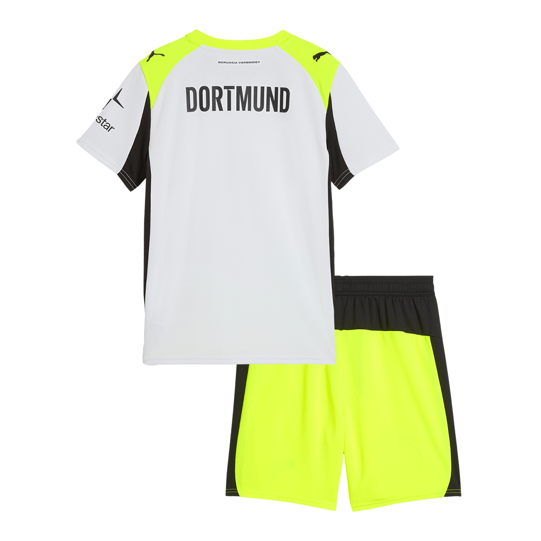 Borussia Dortmund 2025/26 Vieras Pelipaitasetti Lasten