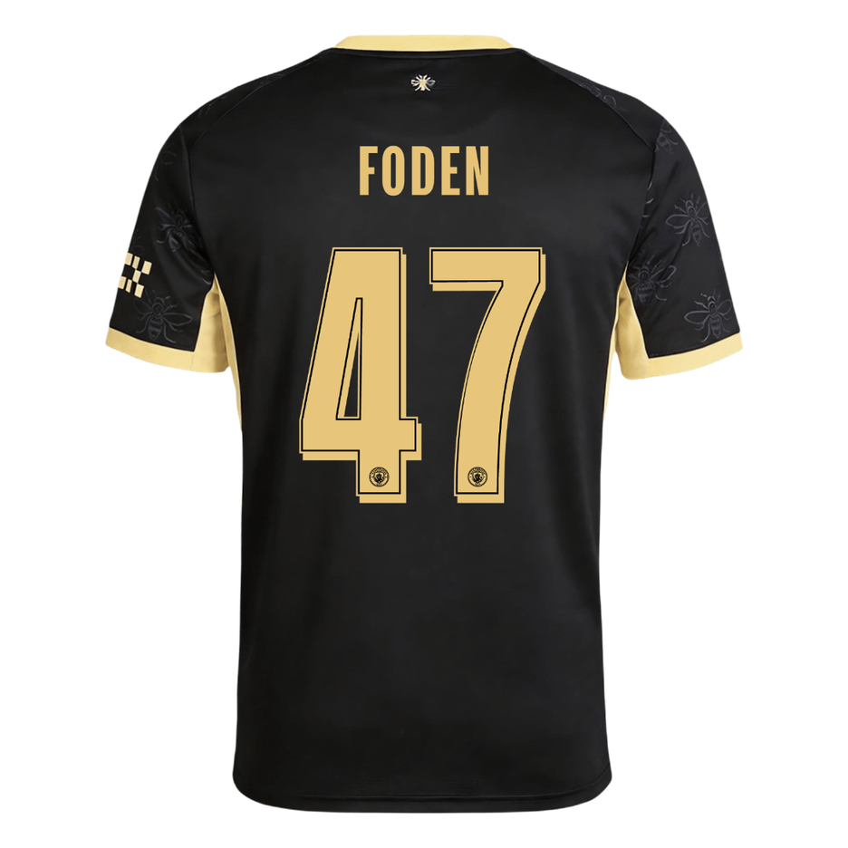 Manchester City vieraspelipaita 2026/27 UCL – Foden #47 – lisänäkymä 3