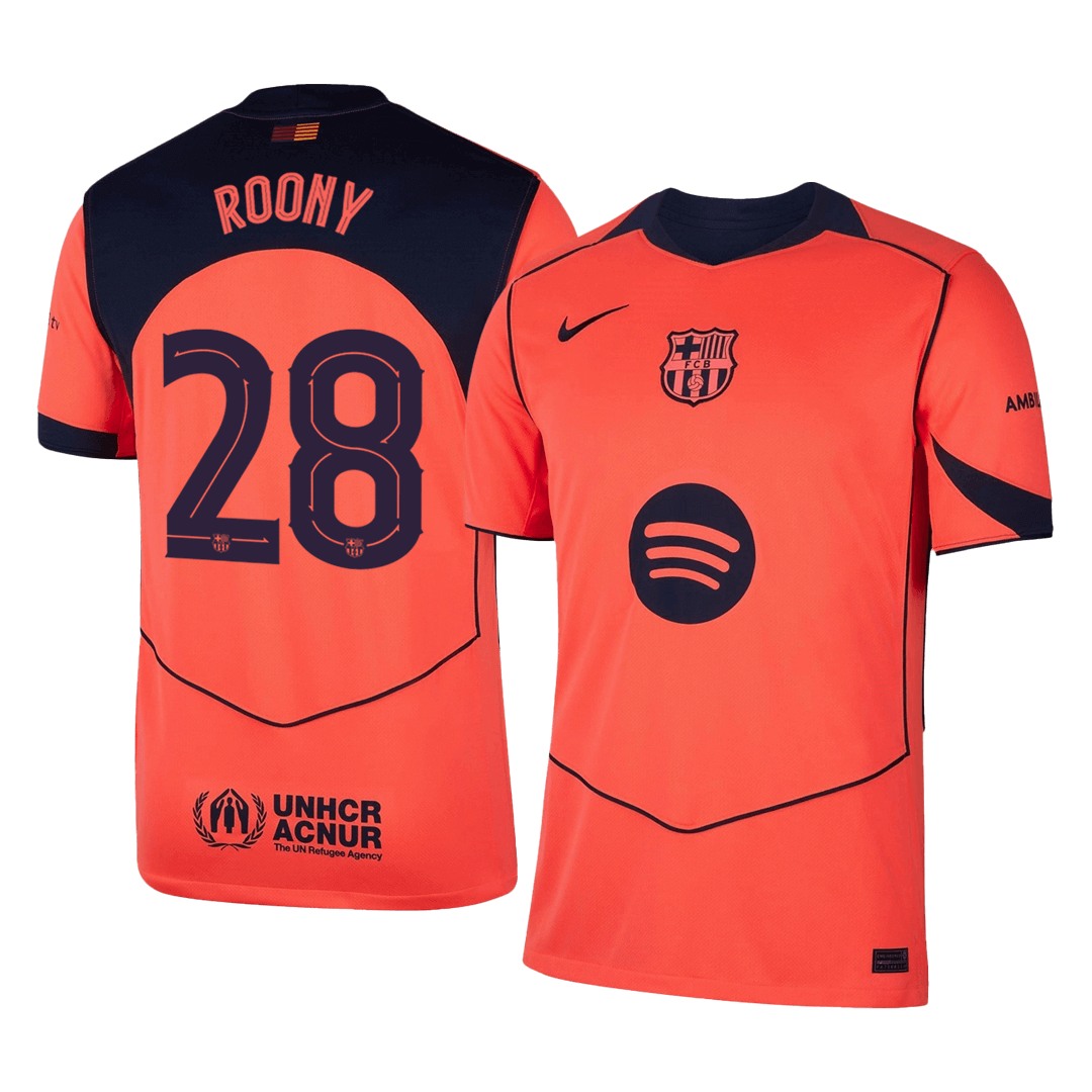 Barcelona 2025/26 Kolmas Pelipaita Miesten ROONY #28