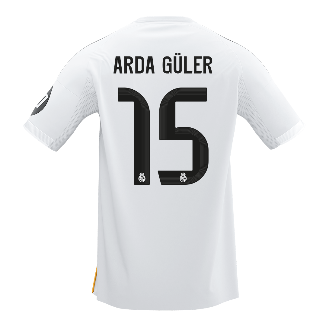 Real Madrid 2025/26 Koti Pelipaita Miesten ARDA GÜLER #15