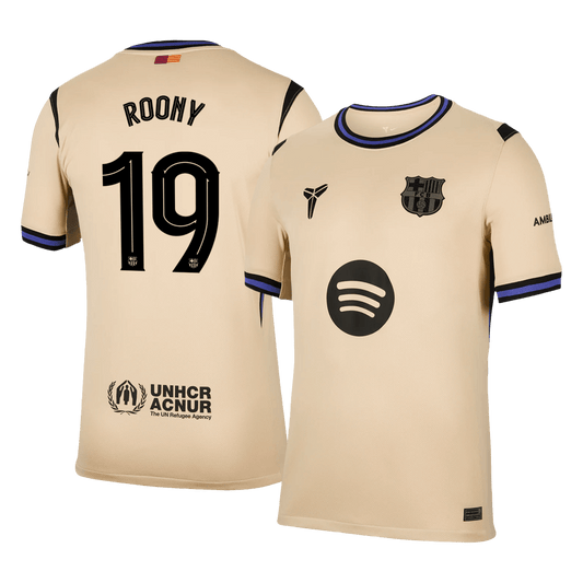 Barcelona 2025/26 UCL Vieras Pelipaita Miesten ROONY #19