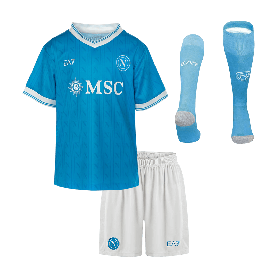 Napoli 2025/26 Koti Lasten täydellinen peliasu