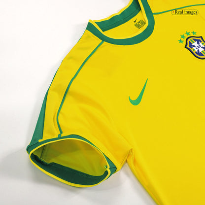 Brazil 1998 Koti Retro-pelipaita Miesten