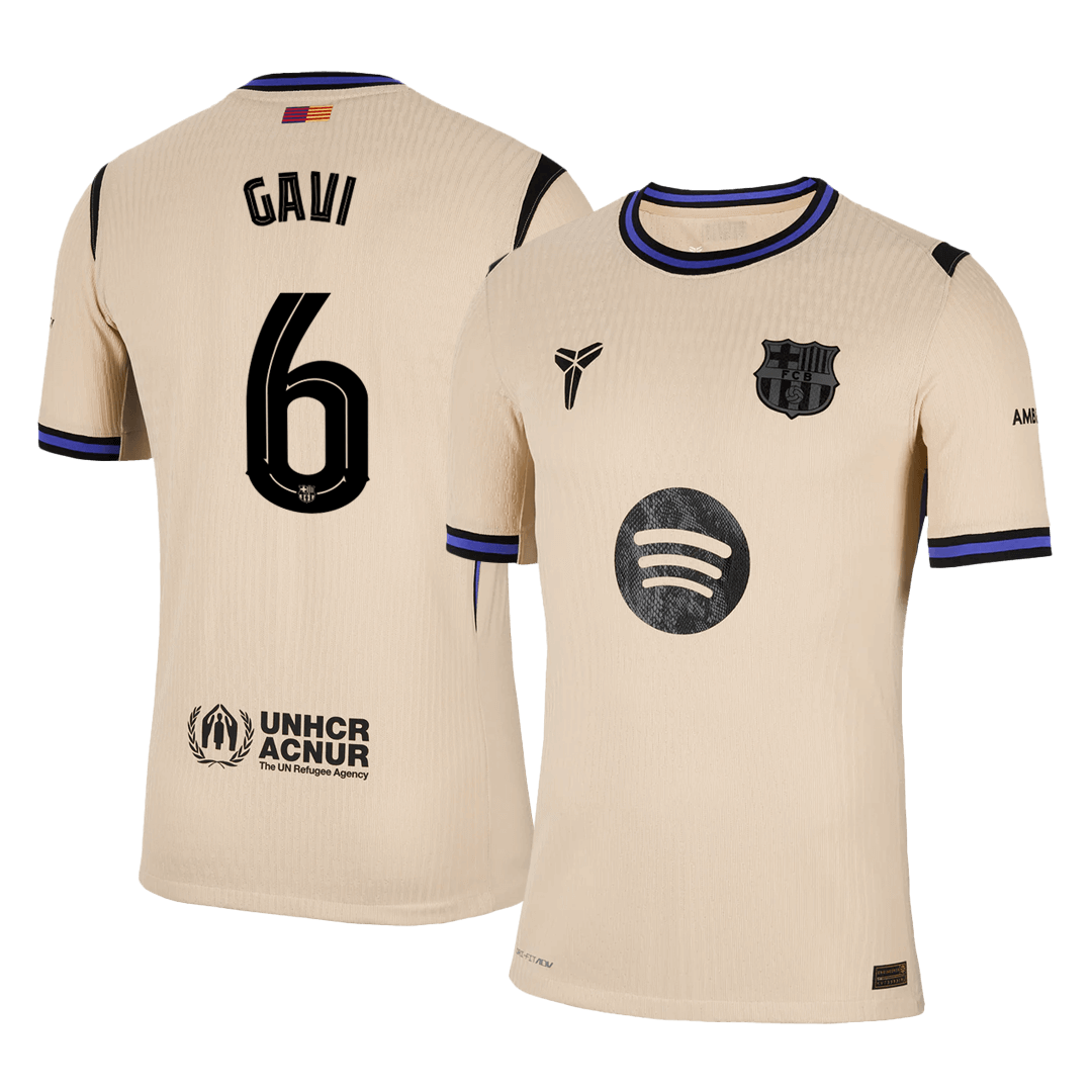 Barcelona 2025/26 UCL Vieras Pelipaita (Player Version) Miesten GAVI #6