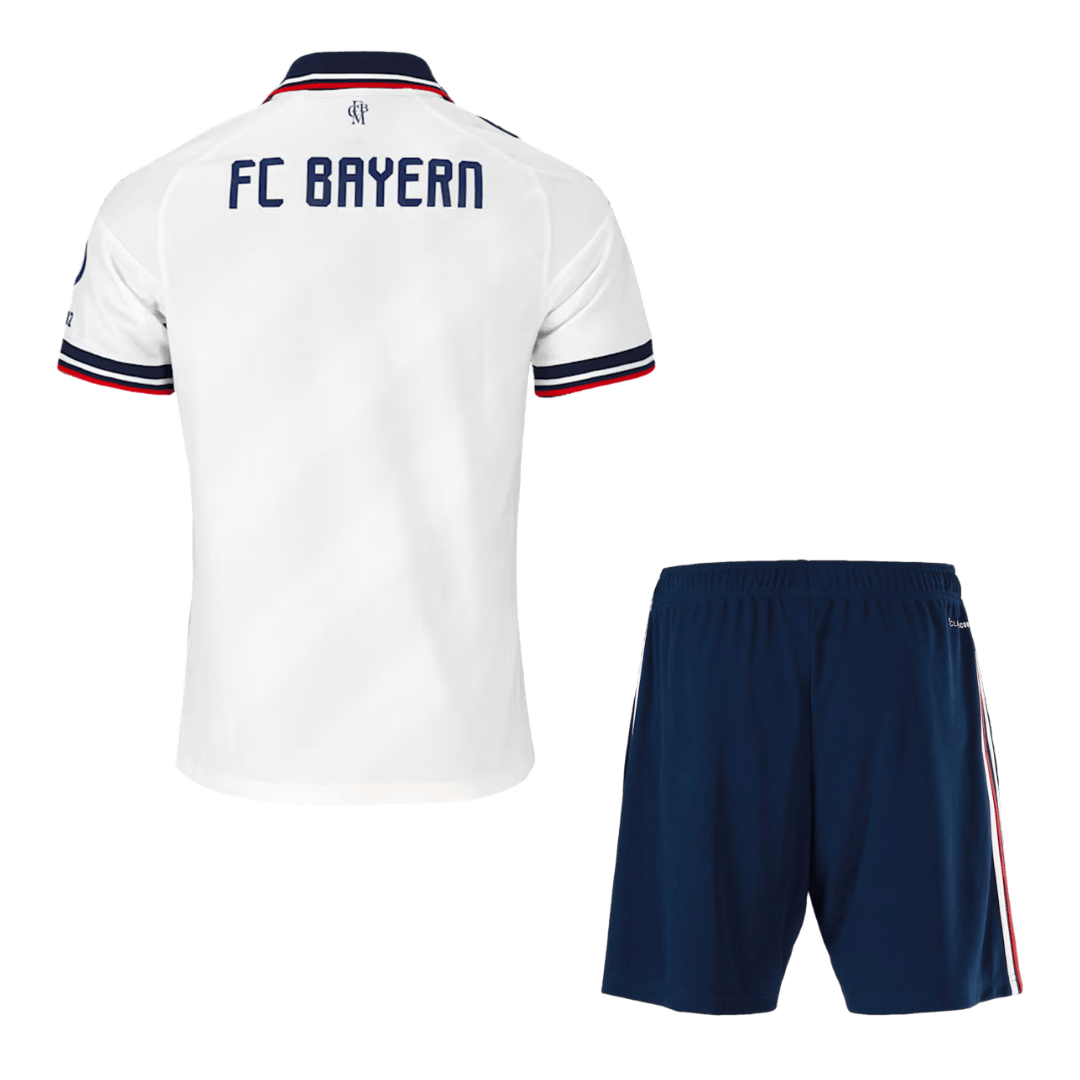 Bayern München vierasjalkapallosetti 2026/27 – pelipaita ja shortsit takaa
