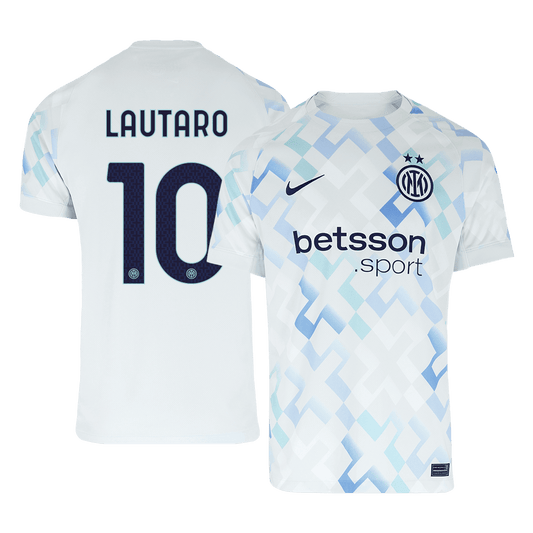 Inter Milan 2025/26 Vieras Pelipaita Miesten LAUTARO #10