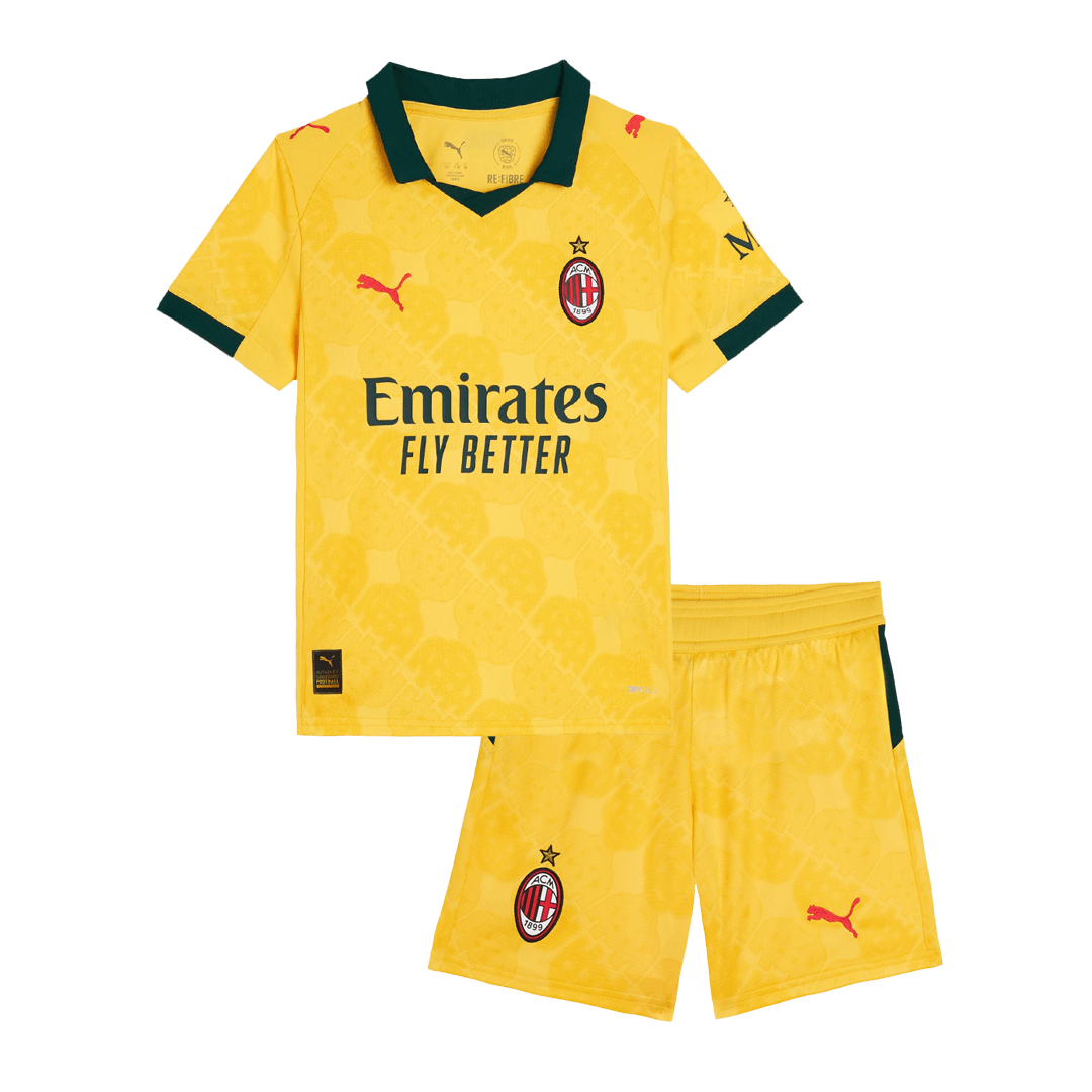 AC Milan 2025/26 Kolmas Pelipaitasetti Lasten