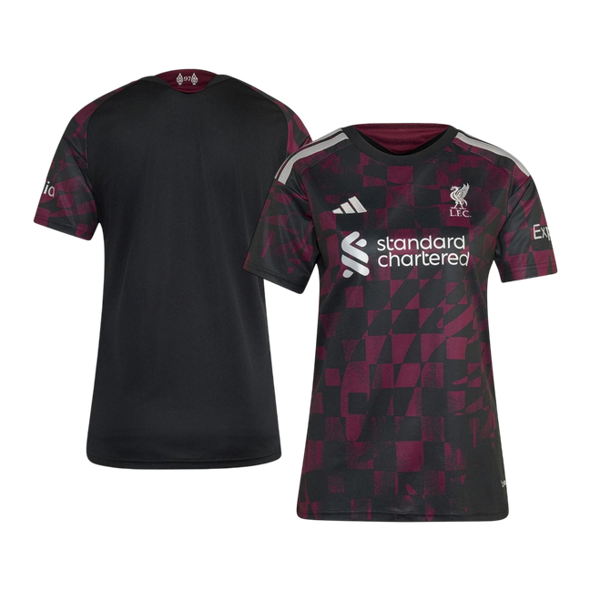 Liverpool naisten kolmas pelipaita 2026/27 – etu- ja takapuoli