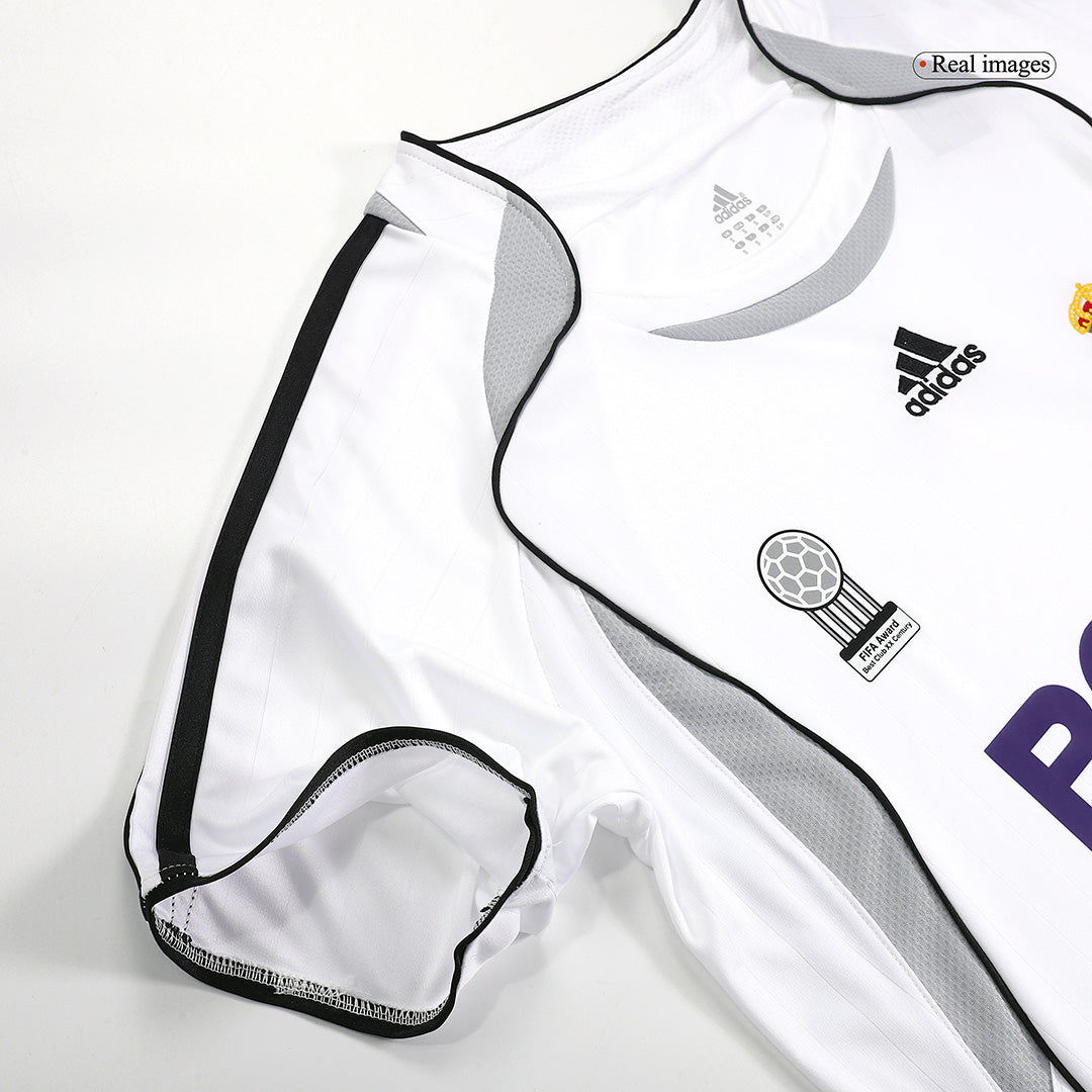 Real Madrid 2006/07 Koti Retro-pelipaita Miesten