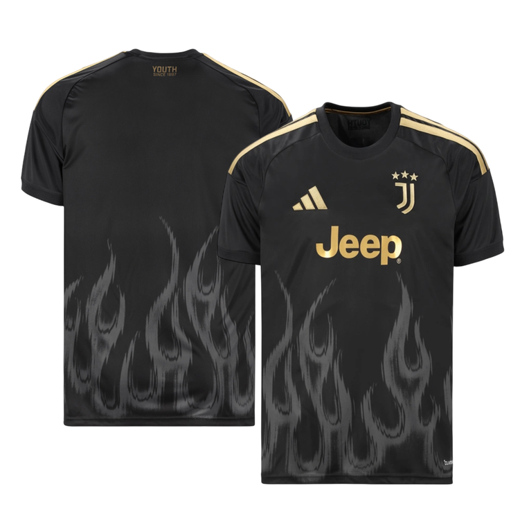 Juventus kolmas pelipaita 2026/27 – etu- ja takapuoli