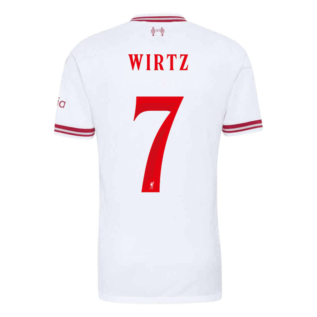 Liverpool vieraspelipaita 2026/27 UCL – Wirtz #7 (pelaajaversio) – lisänäkymä 3