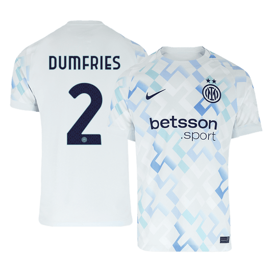Inter Milan 2025/26 Vieras Pelipaita Miesten DUMFRIES #2
