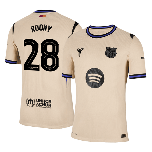 Barcelona 2025/26 UCL Vieras Pelipaita (Player Version) Miesten ROONY #28
