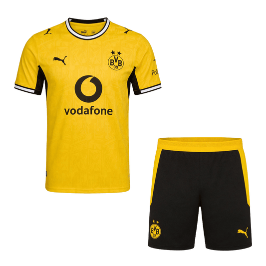 Borussia Dortmund kotijalkapallosetti 2026/27 – pelipaita ja shortsit edestä