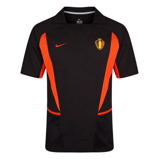 Belgium World Cup 2002 Vieras Retro-pelipaita Miesten