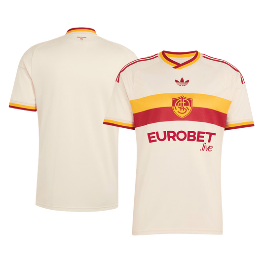 Roma vieraspelipaita 2026/27 – etu- ja takapuoli